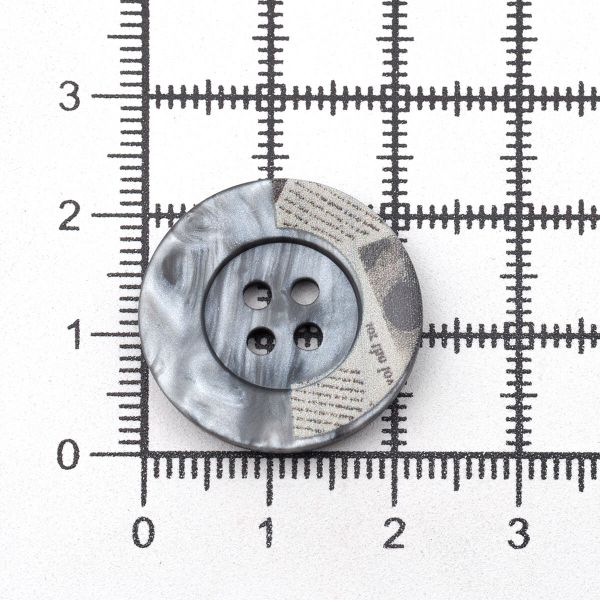 Пуговицы 4 прокола 36L=23 мм, пластик, col.C серый, 36 шт, CN2818