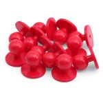 Пуговицы Пукли для поварских курток 12 шт, 10мм (d основания=18мм, h=16мм) (красный)