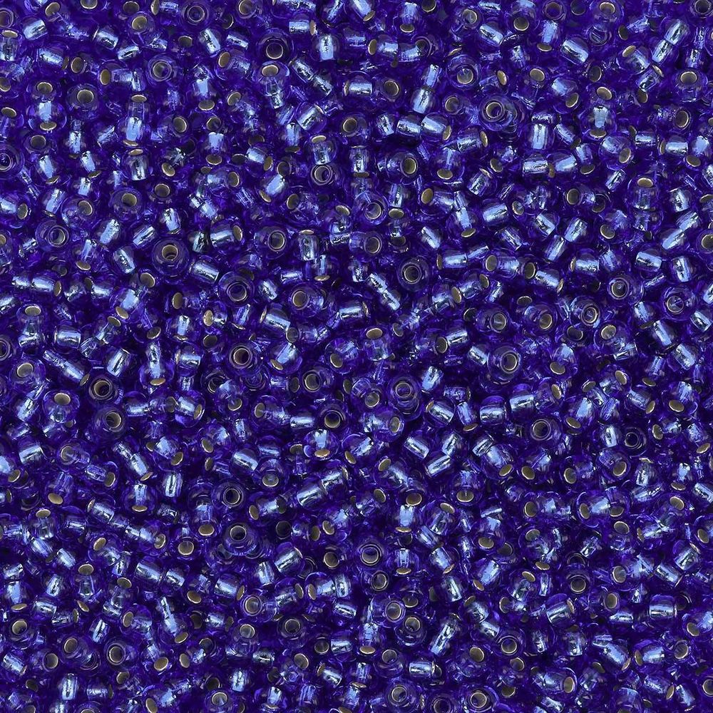 Бисер Preciosa прозрачный с сереб. центр. 10/0 (2.3 мм), круг.отв., 50г, (37050)