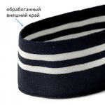 Подвяз (довяз) трикотажный т.синий с белыми полосами, 6.0х80см, уп. 5 шт