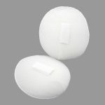 Плечевые накладки (подплечники) реглан на липучке 100х130х10 мм, белый, 1 пара