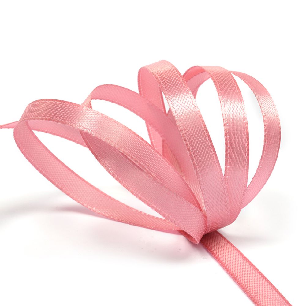 Лента атласная 1-сторонняя 6.0 мм / 27.4±2 метров, 4149 розовый, Ideal