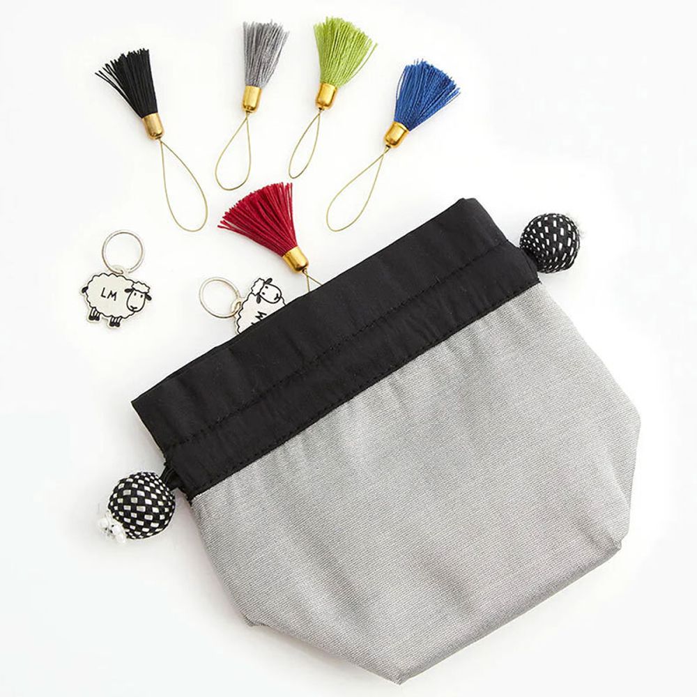 Мешочек для маркеров Knit Pro Lantern Moon Cloud, ткань, серый, 350672