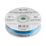 Лента капроновая (органза) 15.0 мм / 25 метров, 091 синий/серебро, Blitz ORT-15