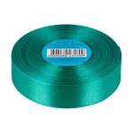 Лента атласная 1-сторонняя 25.0 мм / 33±2 метра, 016 изумруд, Gamma