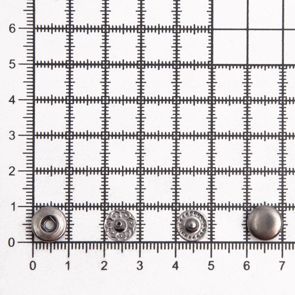 Кнопка Альфа (S-образная) ⌀10.0 мм, ≈1440 шт, МЕТАЛЛ, черн. никель, ВТ-2, NEW STAR