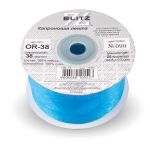 Лента капроновая (органза) 38.0 мм / 22.8±1 метра, 090 св.синий, Blitz OR-38