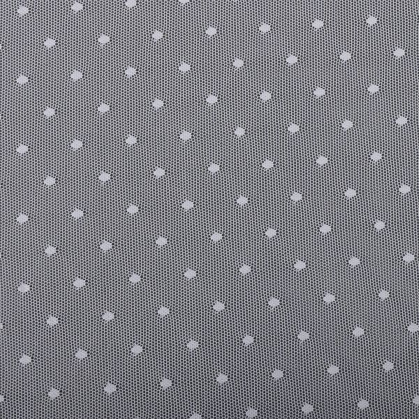 Сетка бельевая эластичная 65 г/м², шир.160 см / 188 метров, Мушка TBY.00128.01, цв.01 белый /00128.01/