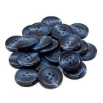 Пуговицы 4 прокола мужская костюмные 543294/4 40 (5422 синий/глянц.), 24 шт