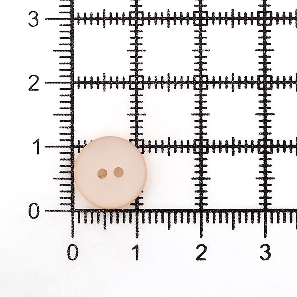 Пуговицы на 2 прокола 18L (11мм), пластик (col.61 светло-персиковый), CR-K18M, 144 шт