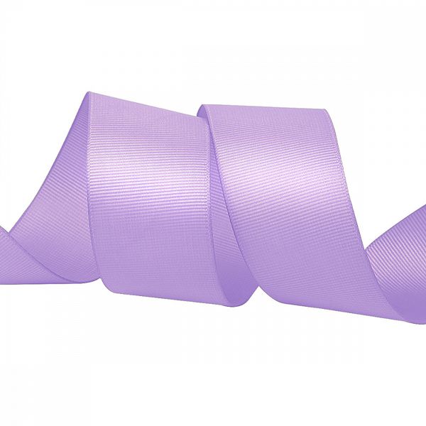 Лента репсовая (в рубчик) 38.0 мм / 22.8±1 метра, 430 св.сиреневый, Magic4Hobby