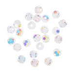 Бусины стекло ⌀3 мм, 24 шт, перламутр/crystal AB, Preciosa 451-19-602