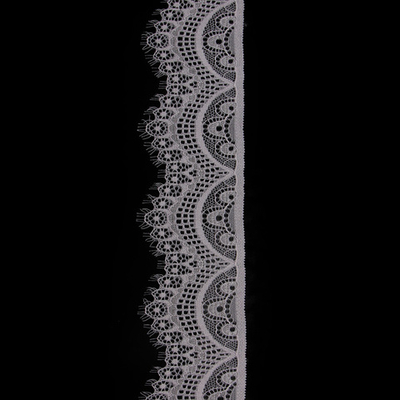 Кружево эластичное (стрейч) 60 мм / 3 метра, C154 светло-серый