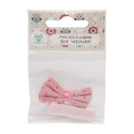 Набор Б-002 мини бантик+заколка 35мм/35мм (св.розовый) 29353