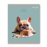 Тетрадь ученическая общая, глянцевая ламинация A5 80 л. на скобе 65 г/м², белизна 100% 5 шт клетка, 01527 Жизнь хороша!, Светоч Т203