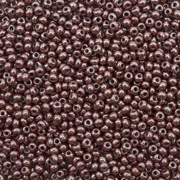 Бисер Preciosa непрозрачный с жемчужным покрытием 10/0, круг.отв., 50г, (18601)