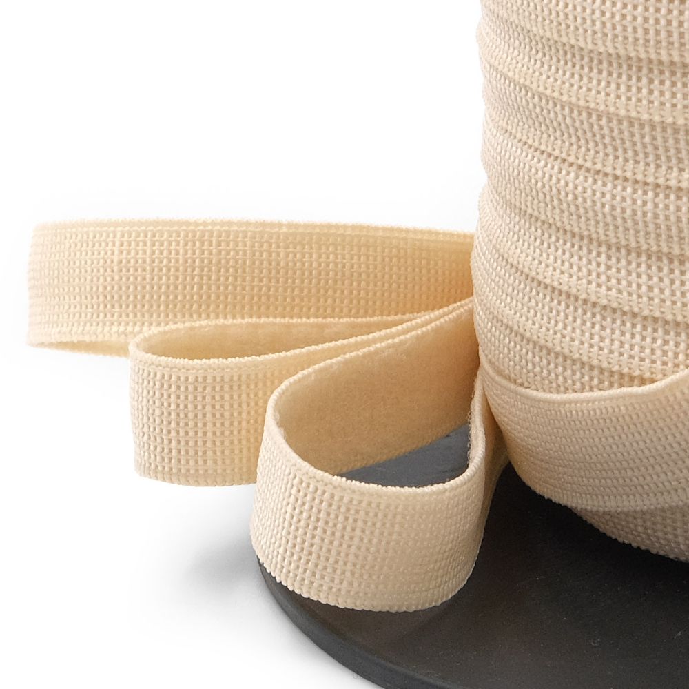 Резинка бельевая (бретелечная) 12.0 мм / 50 метров, бежевый, (МL195.012)