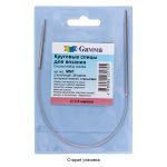 Спицы круговые металл ⌀2.5 мм, 25 см, 1 шт, с металлической леской, Gamma MNF