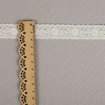 Кружево шитьё хлопок.1478 17 мм, цв.F102 молочный, уп.13.71м, Kruzhevo