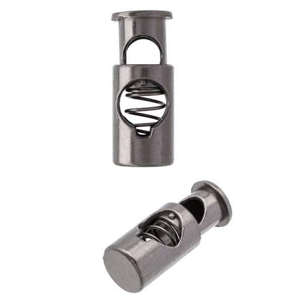 Фиксатор для шнура металл 1 отв., 20х8 мм, (in ⌀5 мм), 25 шт, матовый никель, MFR18