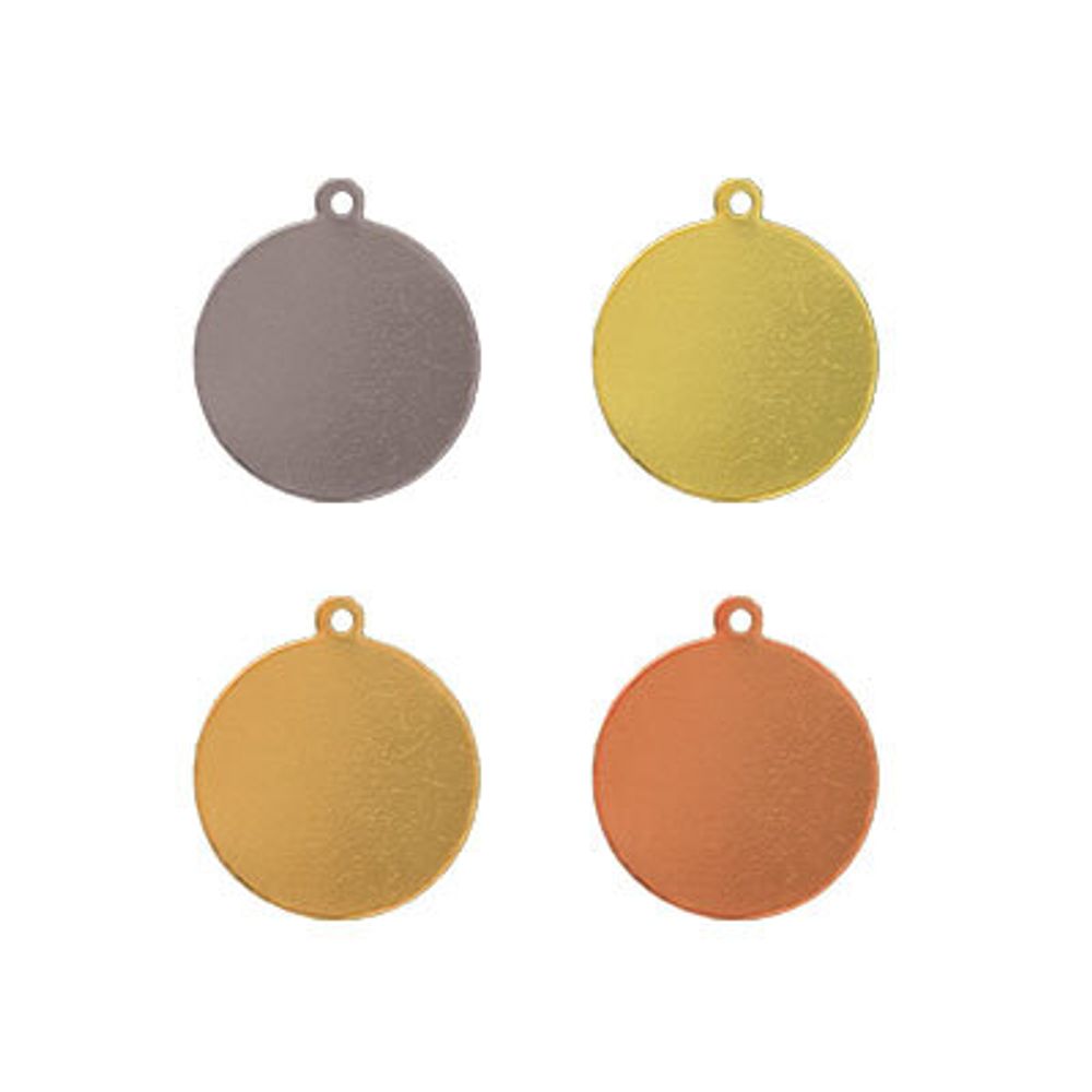 Заготовки для чеканки, 25 шт, №01 никель, Zlatka SBH-07