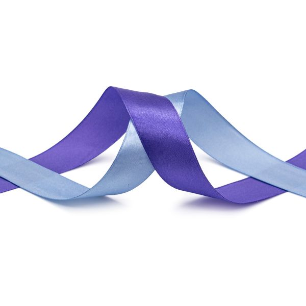 Набор атласных лент 2,5 см, 32.9 м, 2 ролика в упаковке, т. сиреневый/лаванда