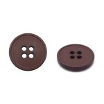 Пуговицы на 4 прокола 24L (15мм), пластик (Brown2 (коричневый2)), NE56, 72 шт
