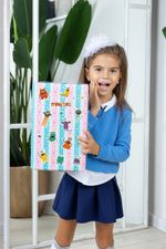 Алмазная (кристальная) мозаика Фрея, наклейки Монстрики, 19.5х14 см