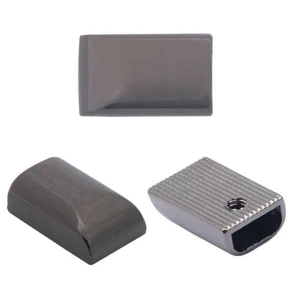 Наконечник для молний 11.5х18.5х6мм (никель черный), N12(0724) 20 шт