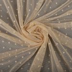 Сетка бельевая эластичная 65 г/м², шир.160 см / 5 метров, Мушка, 00128, 03 бежевый /00128.03.1/