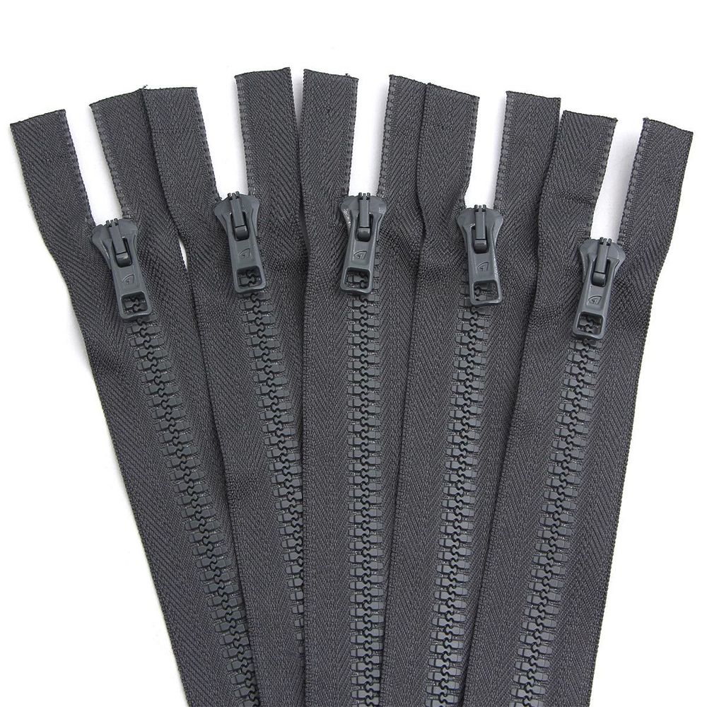 Молния трактор Arta Т6 (6 мм) 2 зам., разъем., 100 см, цв. 123 графит, уп.5 шт