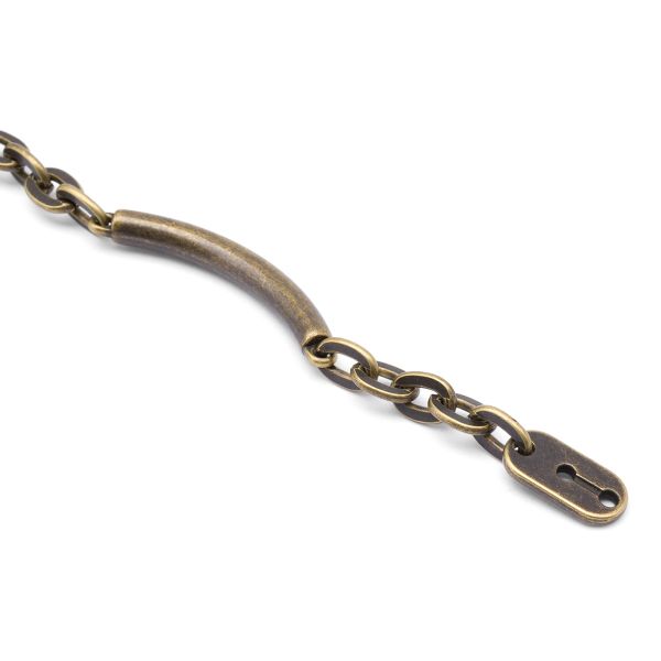 Цепочка-вешалка 105х7 мм, металл, OB бронза,2 шт, MB196