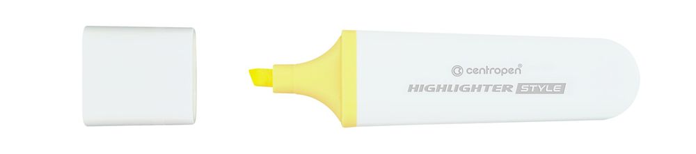 Текстовыделитель HIGHLIGHTER STYLE 6252/1 1-4.6 мм, 10 шт, 6252/1 желтый пастель, Centropen 6252/1