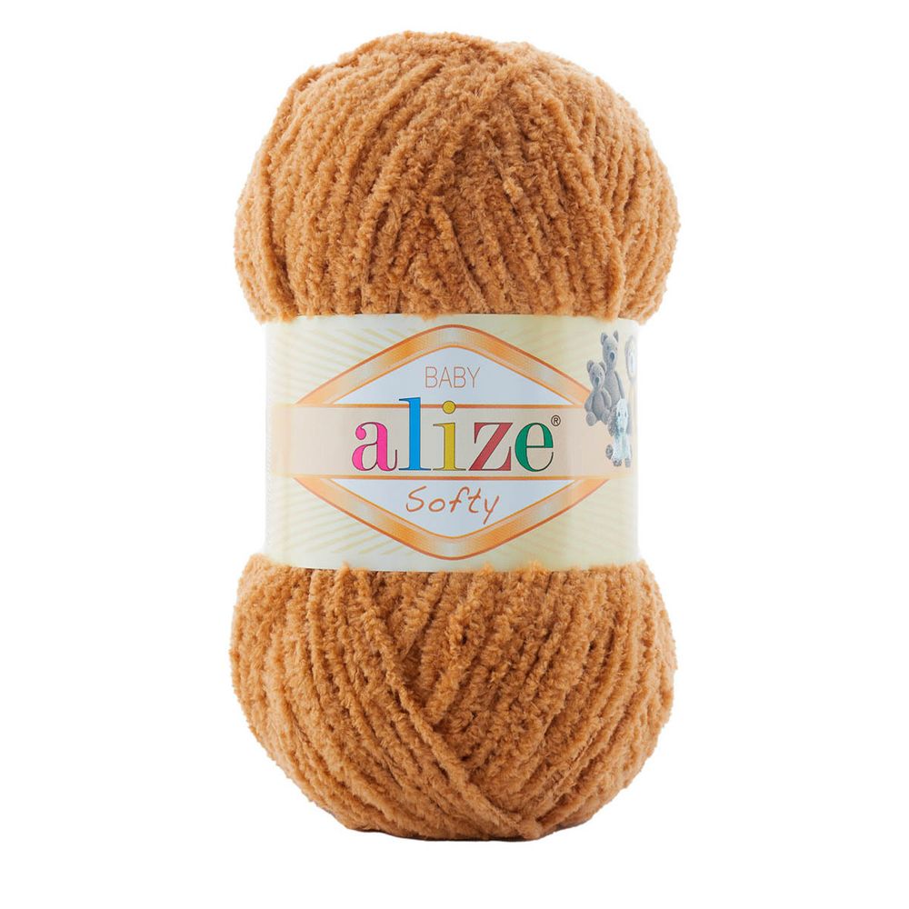 Пряжа Alize (Ализе) Softy / уп.5 мот. по 50 г, 115м, 179 рыжевато-коричневый