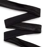 Резинка бельевая (окантовочная) блестящая 15.0 мм / 50 метров, черный