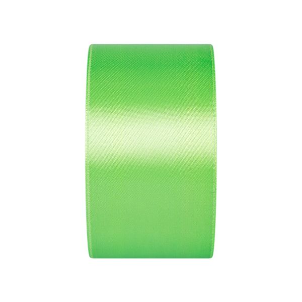 Лента атласная 1-сторонняя 50.0 мм / 33±2 метра, №091 св.салатовый, в термоплёнке, Gamma