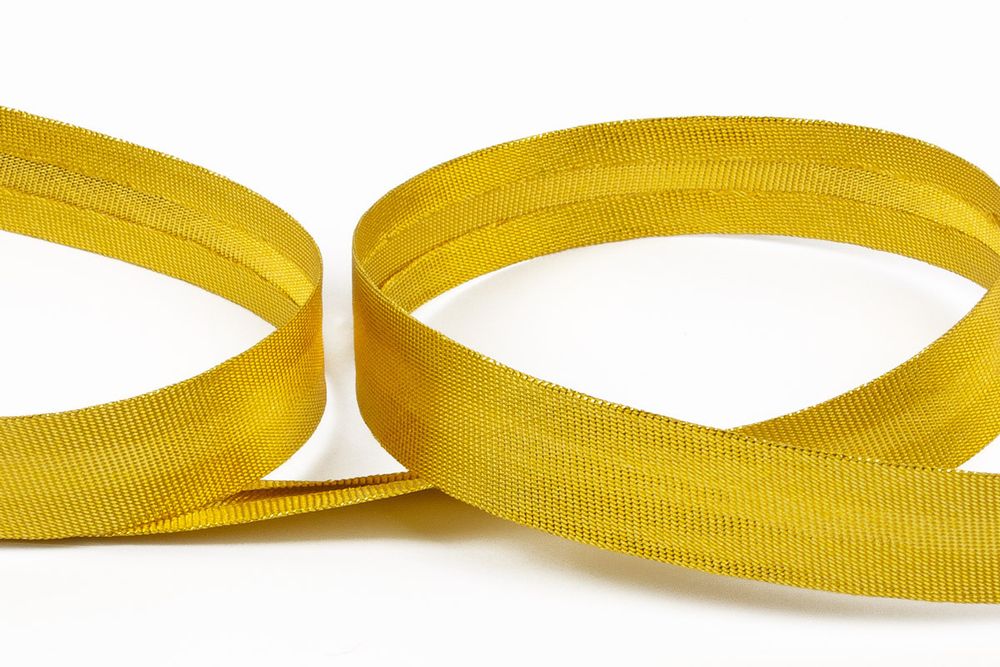 Косая бейка под металл 15 мм / 132±1 метра, 143 золото, Gamma GK-15P