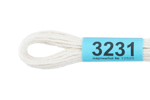 Мулине Gamma 100% хлопок, цв.3231 бл.серый, 24 мотка по 8 метров