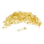 Булавки английские l=18 мм, в футляре, золото, 100 шт