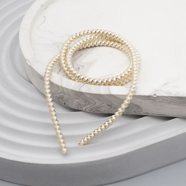 Трунцал зигзаг Светлое золото 2,5 мм, 5±0.1 грамм, ТЗ002НН25