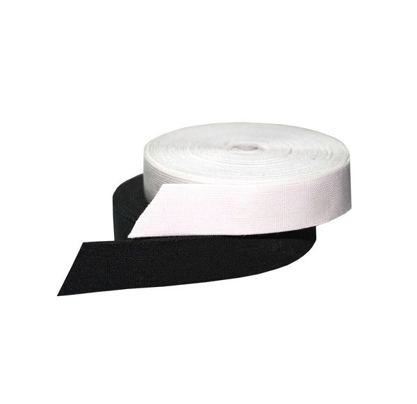 Резинка тканая 40.0 мм / 25 метров, черный, Gamma ЛЭ-40чп-25