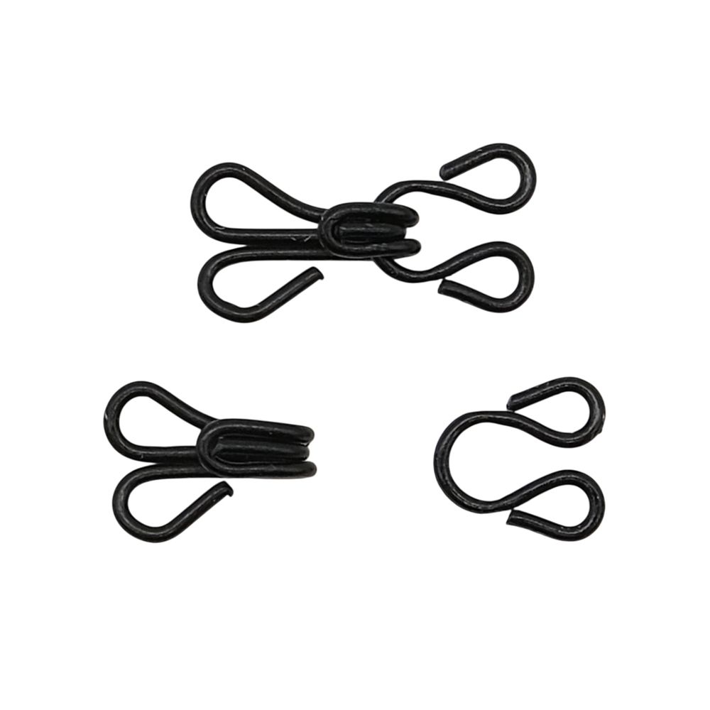 Крючки пришивные 17х9 мм, №3, оксид, 0300-4001