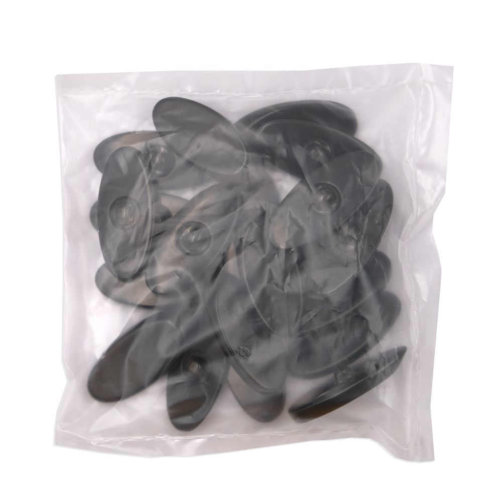 Пуговицы на ножке 72L (46мм), пластик, 3.01-416-46 черный, 20 шт