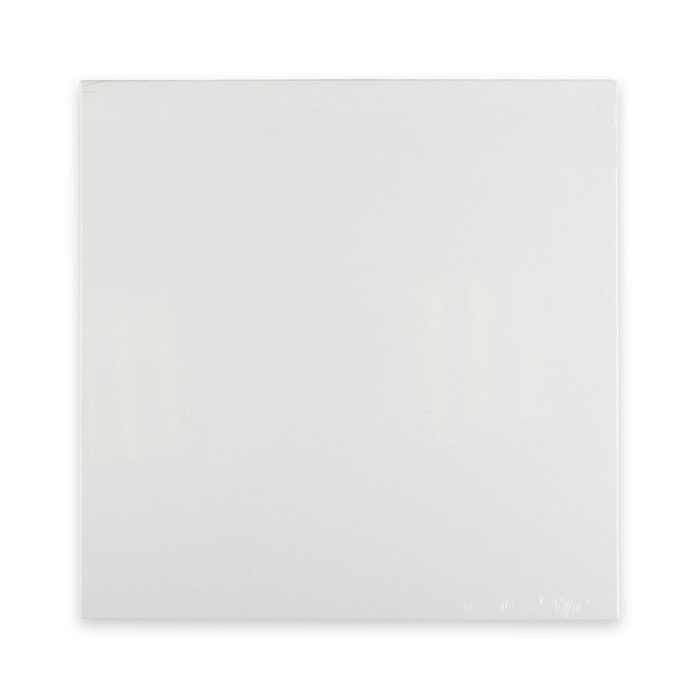 Холст грунтованный на картоне 25х25 см, 240 г/м², мелкозернистый, Аква-колор IZO-PCP-2525