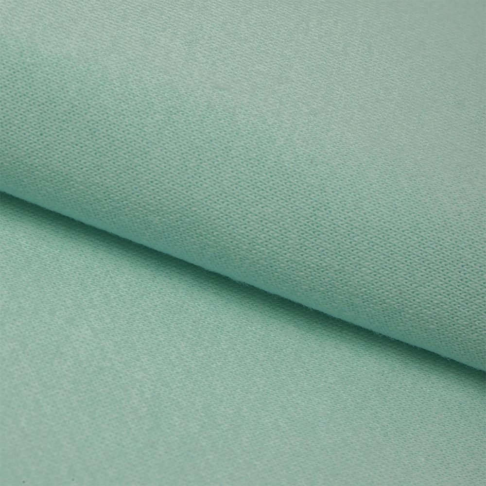 Футер 2-нитка петля поликоттон стрейч 220 г/м², 160 см / 3 метра, ФУТ2Х.TBY.ХЛ-ПЭ.S822.3, цв.S822 мятный