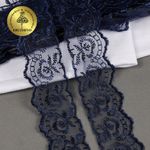 Кружево капроновое 45 мм / 9.14 м, TBS.30010 цв.120 (159) т.синий, Kruzhevo