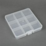 Контейнер для мелочей 13.5х13.7х2.3 см цв. в ассортименте