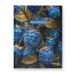 Бизнес-блокнот, матов.ламинация + выбор.лак, ББ250 A5 80 л. 4 шт клетка, Фантастические ягоды 01683, Светоч