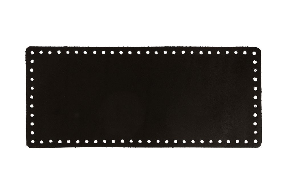 Донце для вязаной сумки 31х13 см, прямоугольное, 001 черный, Gamma ZKS-002