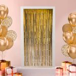 Занавес Дождик 100х200 см, 01_коричневый с золотом, Boomzee GBZ-12